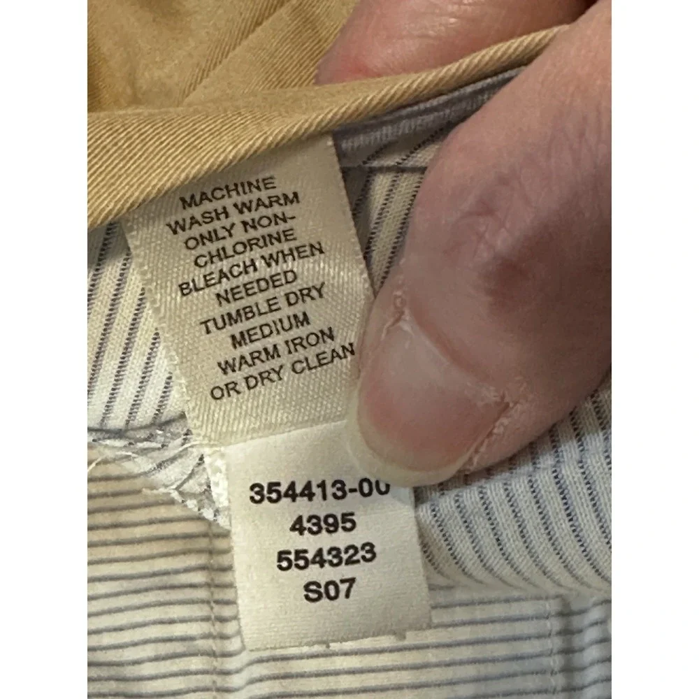 Banana Republic Straight Dress Chino Mens Khaki Tan Cotton Pants Academia‎ 36